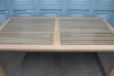 WILLIS & GAMBIER HADLEIGH 4-6 SEATER GLASS TOP DINING TABLE