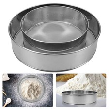 2 Pcs Large Sieve Fine Mesh