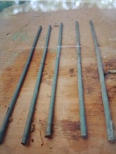 Steel Rods Galvanised,  X 5 used.