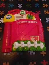 Vintage Leap Frog Baby Tad's Counting Farm Block Book Sounds Learning Toy 2002