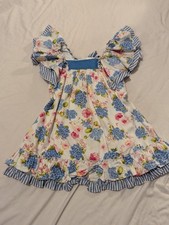 Dolce Petit Children's Girls Designer Floral Butterfly Dress Size 5yrs
