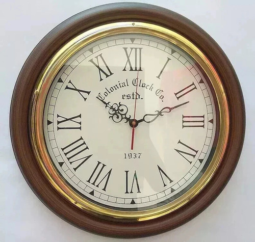 Wooden inch wall clock - 12,