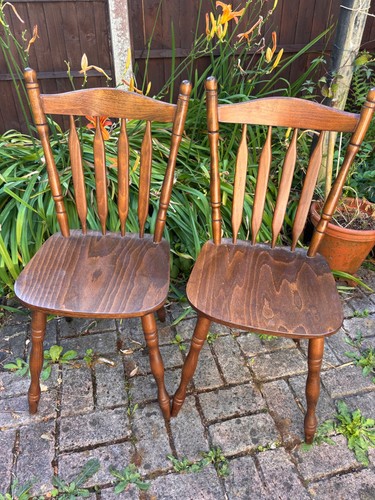 Pair solid wooden farmhouse - pair,