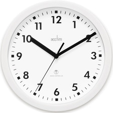 Acctim 74662 Nardo 20Cm Radio Controlled White Wall Clock