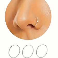 Nose Ring Small Thin Extra 0.5mm Nose Hoop- Diameter 6mm,8mm Helix Tragus