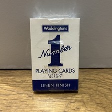 Waddingtons Number 1 Playing Cards, Linen Finish (New, unopened)