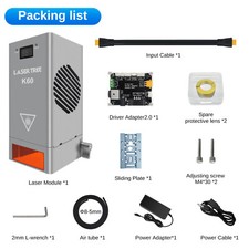 K60 LASER TREE 60W High Power Laser Cutting Head for DIY Laser Engraver Machine