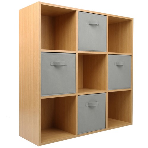 Oak tier cube storage - oak,