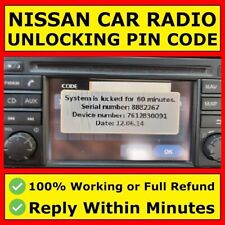 ✅ Nissan Radio Code Car Codes Micra Note Qashqai Almera Juke Connect | EXPRESS ✅