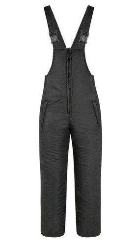 Black padded bib - &, brace