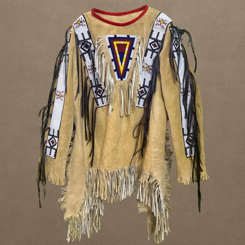 Men western beaded - beaded, suede