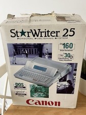 Canon Starwriter 25 - Power Supply - Manuals - Case Original Box BRAND NEW