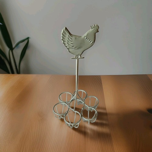 Metal chicken hen design cream - design,
