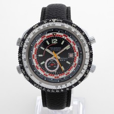 Tegrov World Time Chronograph, with date,  17 Jewel Mvmt, 46mm Case, c 1970