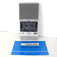 FERGUSON Vintage Cassette Recorder 3T15 w/Instructions *Requires Batteries* -EHB