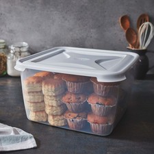 Wham Food Storage Container 15L Box Large Food Preserve Cake Tub 32.5cm x 18cm