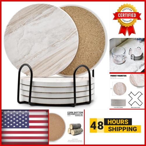 6pcs marble style ceramic - 6pcs,
