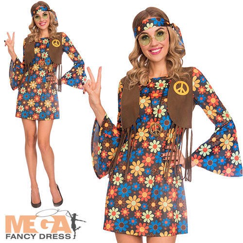 60s groovy hippy woman - 60s,
