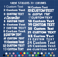 1,5,10 Personalised Vinyl Name