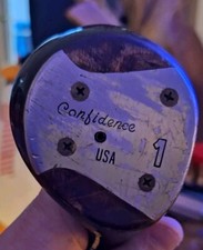 Confidence USA 1 Wood, Driver, Unisex R/H, Unconfirmed R Flex, Steel Shaft.