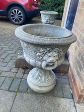 Pair of concrete Urns |  Stone Planter Vase Pots Garden Ornament
