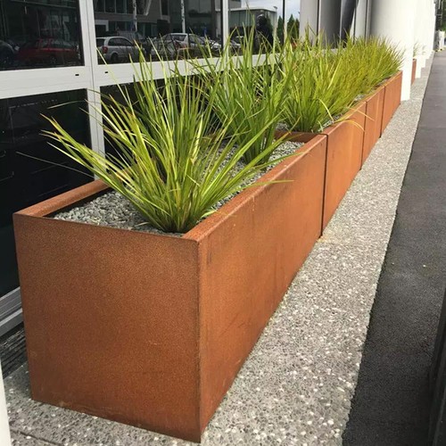 Garden cube metal - metal, planter