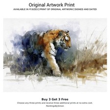 Walking Tiger | Print on Matte