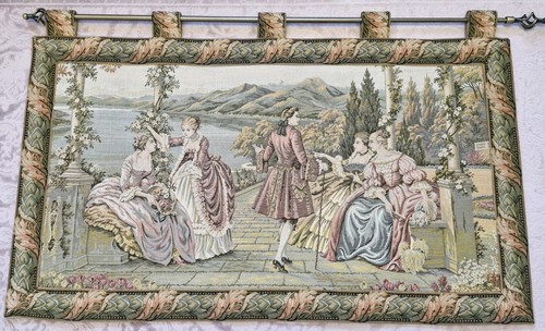 Tapestry gobelin scene - gobelin,
