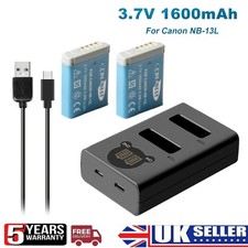 2x Battery +Fast Charger For