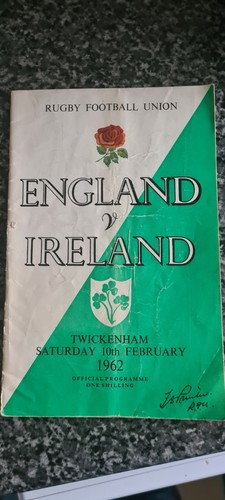 England rugby union programmes - england,