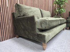 Sofa.com Isla 2.5 Seater Sofa In Green Velvet (Breaks Down) RRP-£1790