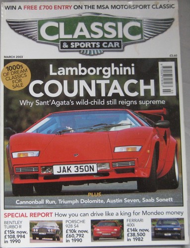 Classic sportscar 03 2003 - &, 03/2003