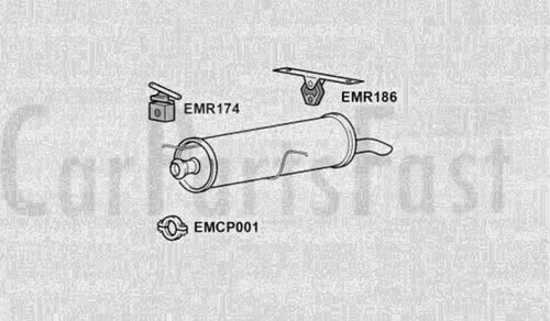 Expg6020 exhaust rear box - rear,