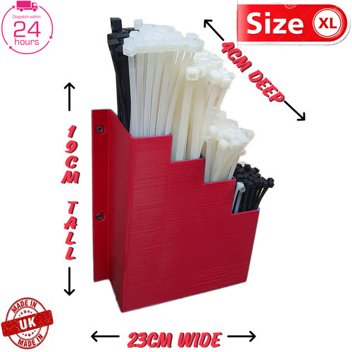 Extra large red cable tie - large,