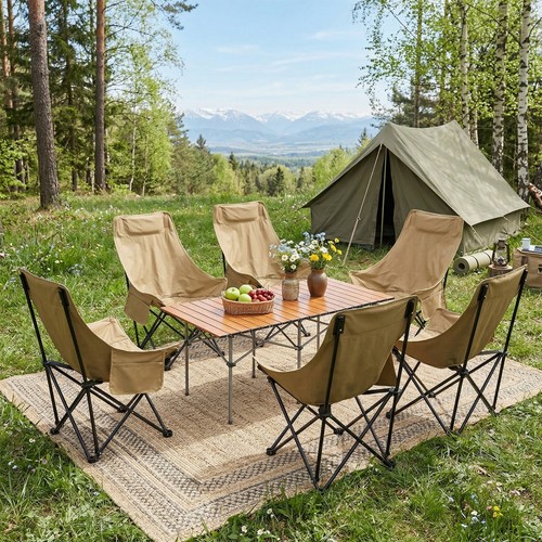 Foldable camping table and - foldable,
