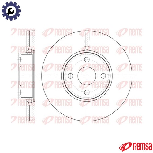 Brake disc 6704 - 2x, 6704.10