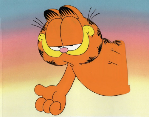 Garfield animation cel nice - animation,