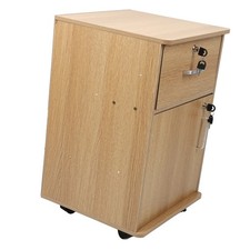 Oak Color Mobile File Cabinet