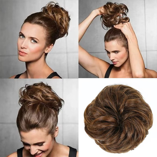 Messy bun hair - hair, piece