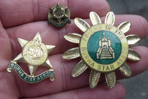 Three ww2 burma star - ww2, medal