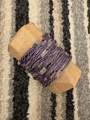 Purple glass bangles - purple, good