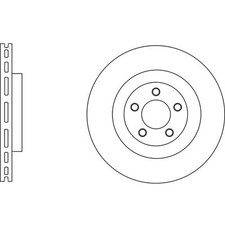 2x Brake Discs Vented For