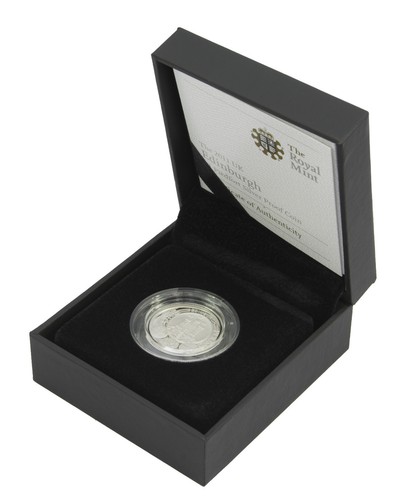 Silver proof piedfort one - silver, £1