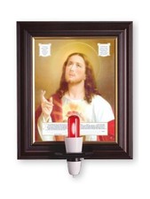 Sacred Heart of Jesus Electric Altar - Electric Light - 19"x15" Frame