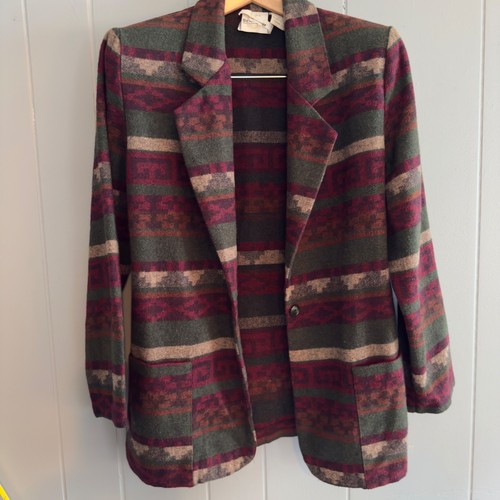 Vintage 90s blazer wool blend