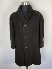 Vintage Lambourne Philips & Piper Wool Check Overcoat Jacket - 46"/XL