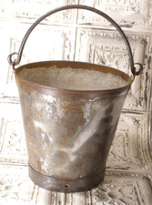 Antique DURSLEY LISTER Made In England Original British Farm Steel Milk Pail