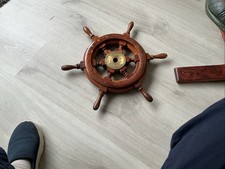 GENUINE VINTAGE SHIPS WHEEL SMALL, not cheap copy, 18" dia