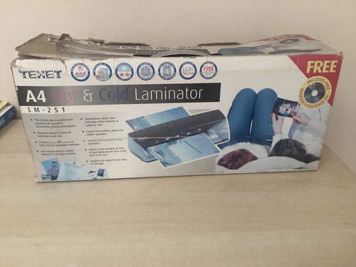 Texet hot cold laminator - a4,