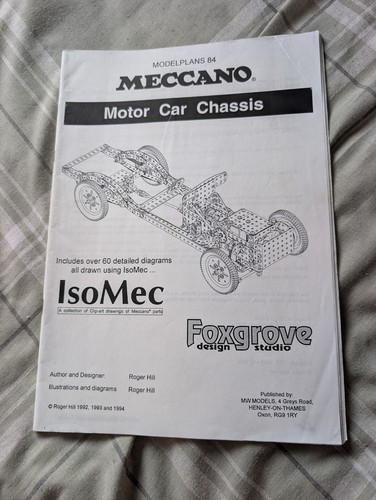 Meccano model plan 84 - model, no